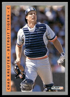 1993 Fleer Chad Kreuter Detroit Tigers #607 - Image 1 of 2