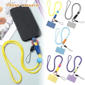 Crossbody Hanging Neck Cord Patch Phone Lanyard Nylon Strap Phone Safety Tether - Photo 1 sur 17