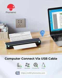 Phomemo M08F Impresora Térmica A4 Impresora Bluetooth Móvil, Prin Inalámbrico Portátil - Imagen 1 de 3
