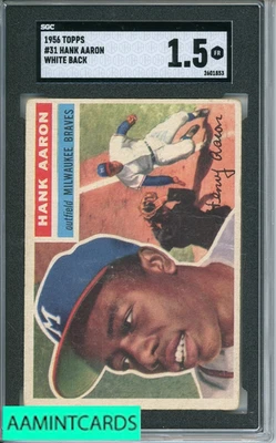 1956 TOPPS HANK AARON #31 SGC 1.5 - Image 1 of 3