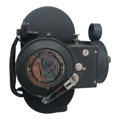 Vintage Modelo 3 VICTOR CINE' CÂMERA 16MM Funciona Incluído 1 Lente de Filtro Anos 1930? - Imagem 1 de 4