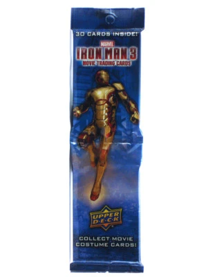 2013 Upper Deck Iron Man 3 Trading Cards 30-Card Jumbo Rack Pack Marvel Comics - Image 1 of 2