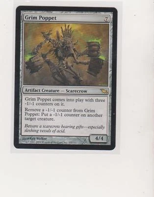 MTG Magic the Gathering Shadowmoor 1x Grim Poppet Artifact *NM/MINT  - Image 1 of 2