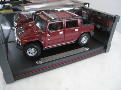 1:18 Scale Maisto Special Edition Hummer H2 SUV Concept - Red - Image 1 of 4