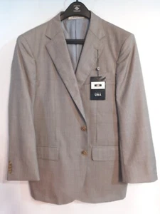 Gr.40S Joseph Abboud grauer Wollanzug Jacke Super 120er Tollegno 1900 maßgeschneidert - Bild 1 von 11