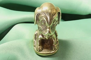 Escultura figura perro sentado. Basset. Bronce. Sculpture figure sitting dog. - Bild 1 von 8