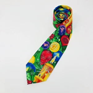 J. GARCIA CHRISTMAS ORNAMENT NECKTIE  Tie Colorful Col. 64 Another Butterfly - Picture 1 of 8