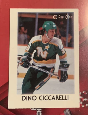1987-88 O-Pee-Chee Minis North Stars Hockey Card #7 Dino Ciccarelli - Image 1 of 2