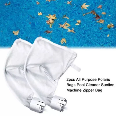 2pcs For Polaris 360 380 Pool Cleaner Suction Machine Zipper Filter Bag Part - Image 1 of 4