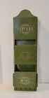 MCM 1960 - 1970 Green  Plastic Letters, Notes, Misc. Pen Holder Key Wall Hanging