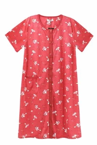 Damen Kurzarm Strickkleid Staubmantel Hauskleid Größe Large 1867 - Bild 1 von 2