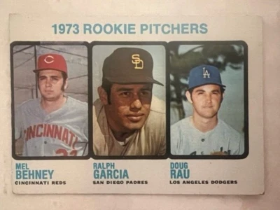 QTY: 1973 Topps Baseball ROOKIE PITCHERS - Behney / Garcia / Rau RC #602 - Image 1 of 2