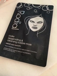 Rodial Snake Oxygenating & Cleansing Bubble Sheet Mask New Foiled Sealed 22g 🖤 - Picture 1 of 2