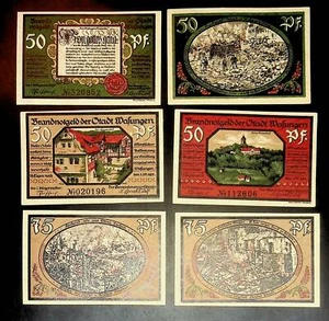 1921 Deutschland WASUNGEN 50 75 Phennig Banknote / Notgeld - Bild 1 von 2