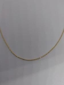 14k Gold Ball chain 14K gold Bead chain  - Picture 1 of 4