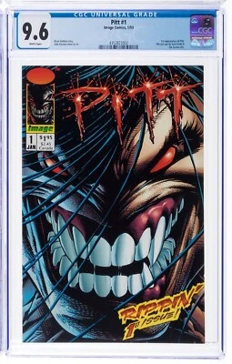 Pitt #1 Image 1993 CGC 9.6 1st app of Pitt pin-ups by Sam Kieth & Jim Somerville - Image 1 of 4