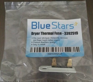 10 Pack 3392519 Dryer Thermal Fuse by Blue Stars for Whirlpool & Kenmore Dryer - Picture 1 of 2