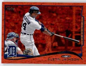 2014 Topps Red Hot Foil Austin Jackson inserto tigres paralelos #372 - Imagen 1 de 2