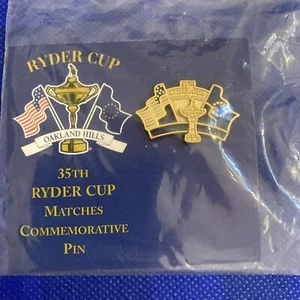 35th Ryder Cup Matches Oakland Hills Cup Slider Commemorative Lapel Hat Golf Pin - Picture 1 of 2