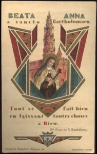 santino-holy card B.ANNA DI S.BARTOLOMEO - Imagen 1 de 1
