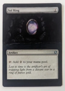 Sol Ring Hand Painted Custom/Alter, MTG Card, Full Art, Commander 2013 - Picture 1 of 2