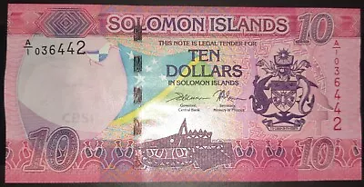 Solomon Islands 10 dollars 2017 UNC - Image 1 of 2