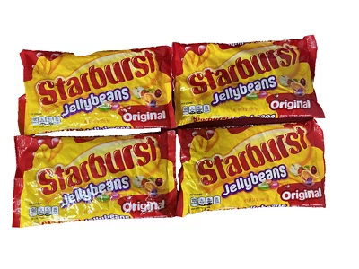 Lot of 4 New Sealed Original Starburst Jellybeans 14 oz Packs 56 oz Total- 10/25 - Image 1 of 3