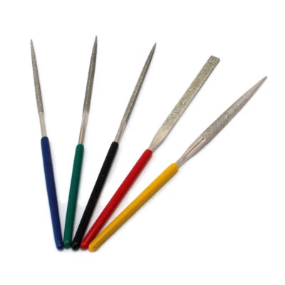 5Pcs 100mm Diamond Needle File Set Grinding Tool For Glass Ceramic Carbide - Image 1 of 4