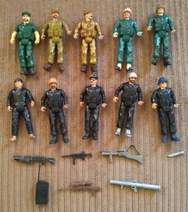 1982 Remco DC Comics Sgt. Rock 3 3/4" Action Figure Lot Bad Guys Shark Vintage - Picture 1 of 11