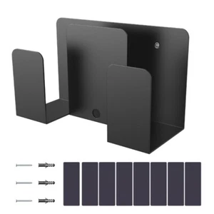 Metal Wall Mount Bracket Storage Rack for Laptop Tablet Keyboards up to 4cm - Afbeelding 1 van 8