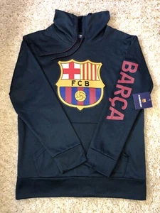 NWT Men’s HKY Official FC BARCELONA FCB Barça Football Soccer Pullover Hoodie, L - Picture 1 of 4