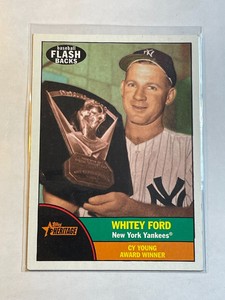 Whitey Ford 2010 Topps Heritage Baseball Flashbacks Insert #BF5 Yankees