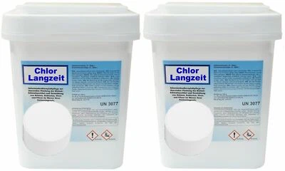 MARLOS GMBH Chlortabletten Langzeitchlor Langzeit Chlor 200g Tabs Pool 10 kg langsam löslich