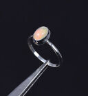 925 Solid Sterling Silver Ethiopian Opal Ring -6 Us O136