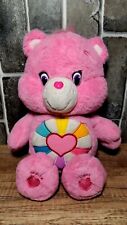 2016 Just Play 15" CARE BEARS Pink Plush HOPEFUL HEART BEAR Stuffed Animal