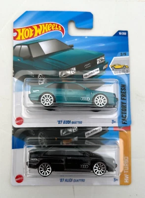2 x Hot Wheels '87 Audi Quattro Model Toy Cars - Brand New - Image 1 of 4
