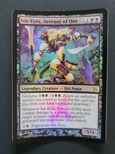 MTG Ink-Eyes, Servant of Oni Pre-Release & Release Promos Foil Promo Curled LP