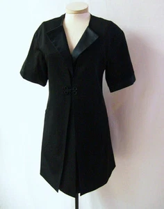 NWT $455 VINTAGE PER SE BLACK JACKET DRESS FORMAL TOPPER sizes 2 4 6 8 - Picture 1 of 5