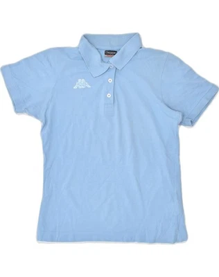 KAPPA Womens Polo Shirt UK 12 Medium Blue Cotton VJ76 - Image 1 of 3