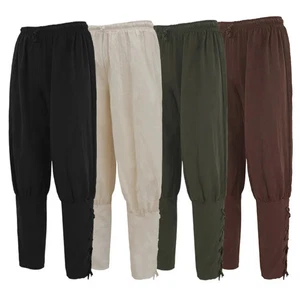 2025 Mittelalterliche Vierfarbige Gothic-Piratenhose Für Herren Vintage - Picture 1 of 28