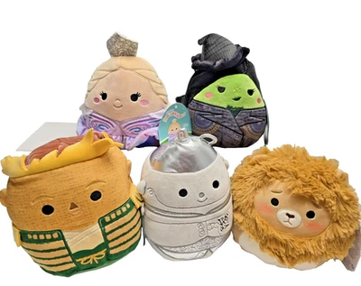 Wicked x Squishmallows Conjunto Limitado de Pelúcia de 5 (O Mágico de Oz) Novo com Etiquetas 2025 - Imagem 1 de 4