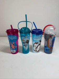Juego de 4 tapas de paja para vasos SeaWord, Universal Studios, Aquatica Ver descripción - Imagen 1 de 8