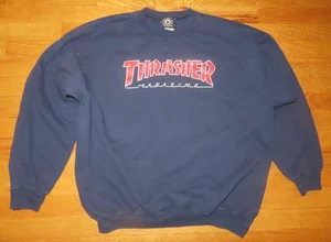 Vintage THRASHER Magazine SKATEBOARD (LG) Sweatshirt Fausto Vitello Eric Swenson - Picture 1 of 4