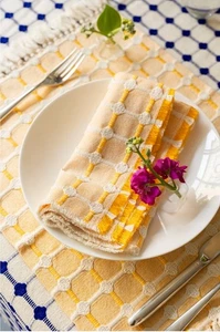 Hopsack Napkins Dove & Donkey - Marigold - Set Of 4 NWT - Picture 1 of 2