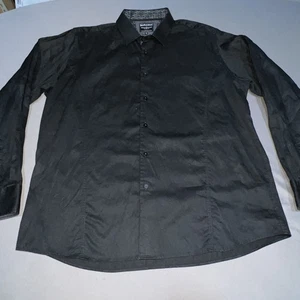 Barabas Long Sleeve Button Up Shirt Men’s XL Black -4371 - Picture 1 of 20