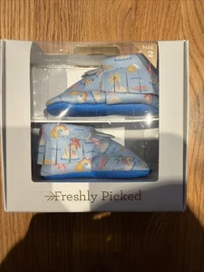 Freshly Picked Moccasin Leather - Toddler Sz 2 Island Blue - NEW - Picture 1 of 1