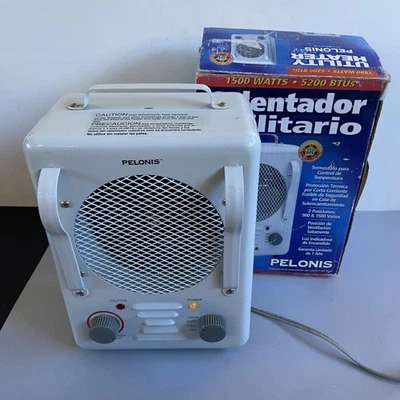 Calentador de espacio Pelonis HR-310 1500 vatios calentador utilitario 2 ajustes ventilador VIDEO Foto 1 de 4
