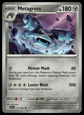 SV05: Temporal Forces #115/162 Metagross - Image 1 of 2
