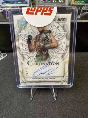 2024 Topps UFC Royalty Conor McGregor Coronation/25 en tarjeta auto Topps sellado  Foto 1 de 2
