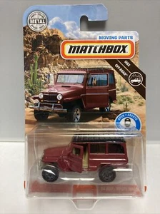 2019 Matchbox Moving Parts Off Road Red ‘62 Jeep Willys Wagon - Picture 1 of 3
